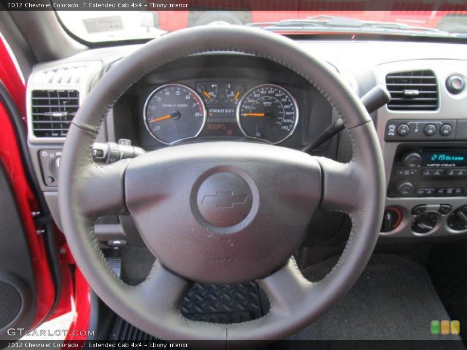 Ebony Interior Steering Wheel for the 2012 Chevrolet Colorado LT Extended Cab 4x4 #62106665