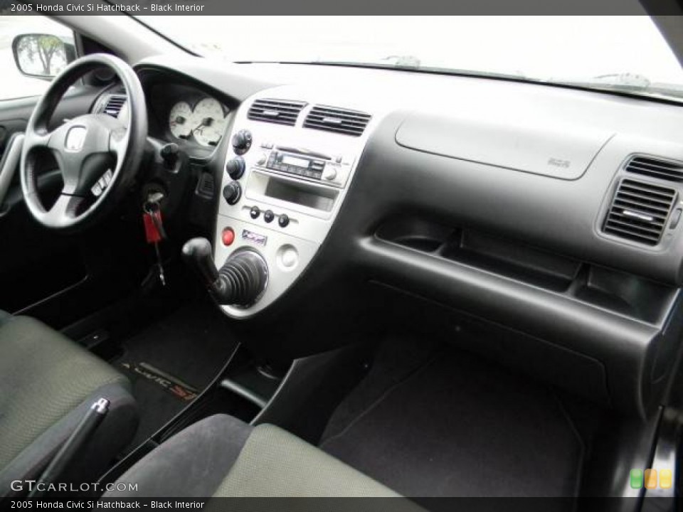 Black Interior Dashboard for the 2005 Honda Civic Si Hatchback #62107451