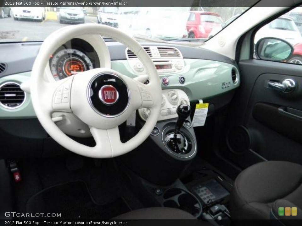 Tessuto Marrone/Avorio (Brown/Ivory) Interior Dashboard for the 2012 Fiat 500 Pop #62108285