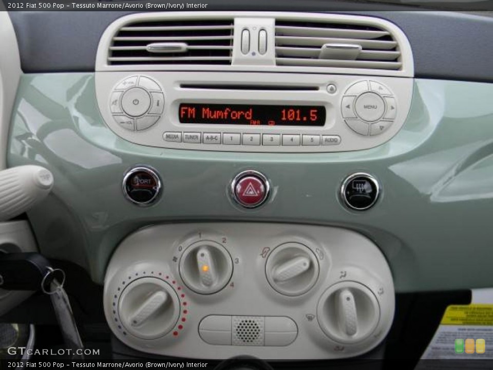 Tessuto Marrone/Avorio (Brown/Ivory) Interior Audio System for the 2012 Fiat 500 Pop #62108303