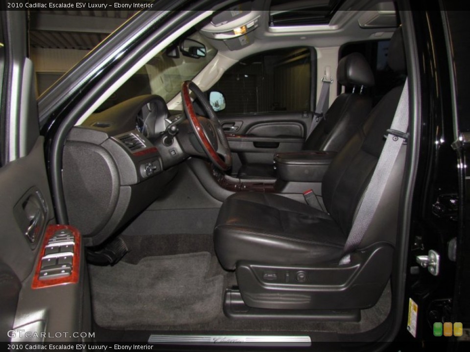 Ebony Interior Photo for the 2010 Cadillac Escalade ESV Luxury #62109176