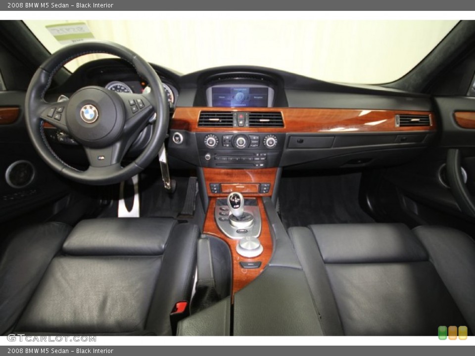 Black Interior Dashboard for the 2008 BMW M5 Sedan #62111396