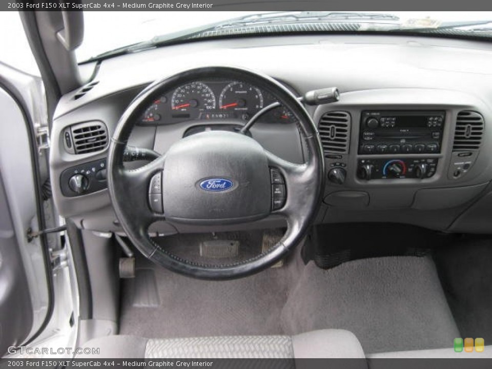 Medium Graphite Grey Interior Dashboard for the 2003 Ford F150 XLT SuperCab 4x4 #62113277