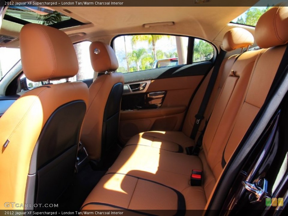 London Tan/Warm Charcoal Interior Rear Seat for the 2012 Jaguar XF Supercharged #62114597