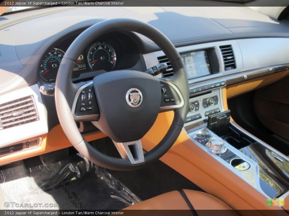 London Tan/Warm Charcoal Interior Dashboard for the 2012 Jaguar XF Supercharged #62114624