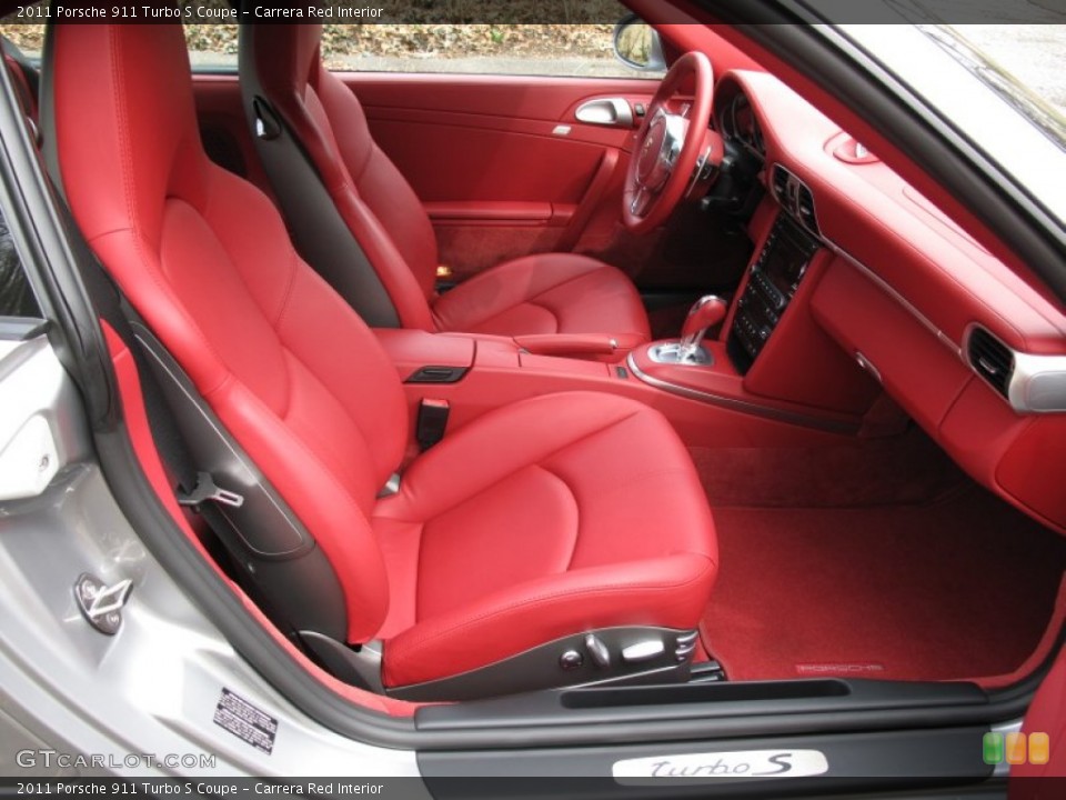 Carrera Red Interior Photo for the 2011 Porsche 911 Turbo S Coupe #62114870