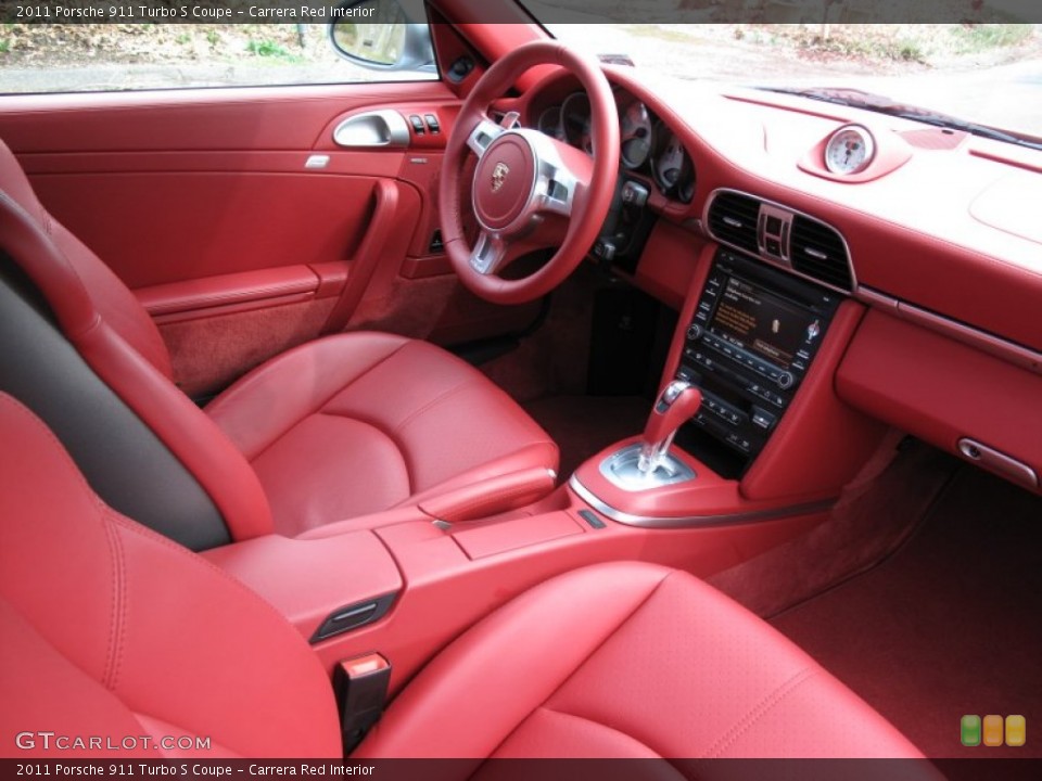 Carrera Red Interior Photo for the 2011 Porsche 911 Turbo S Coupe #62114879