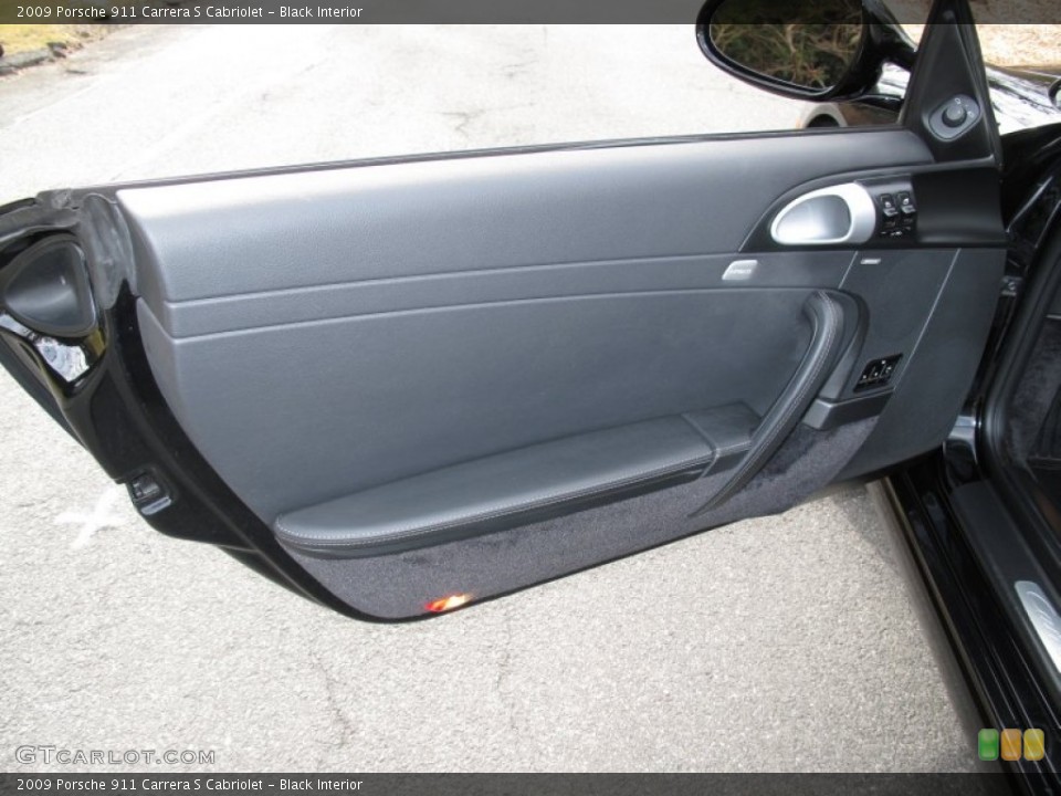Black Interior Door Panel for the 2009 Porsche 911 Carrera S Cabriolet #62115020