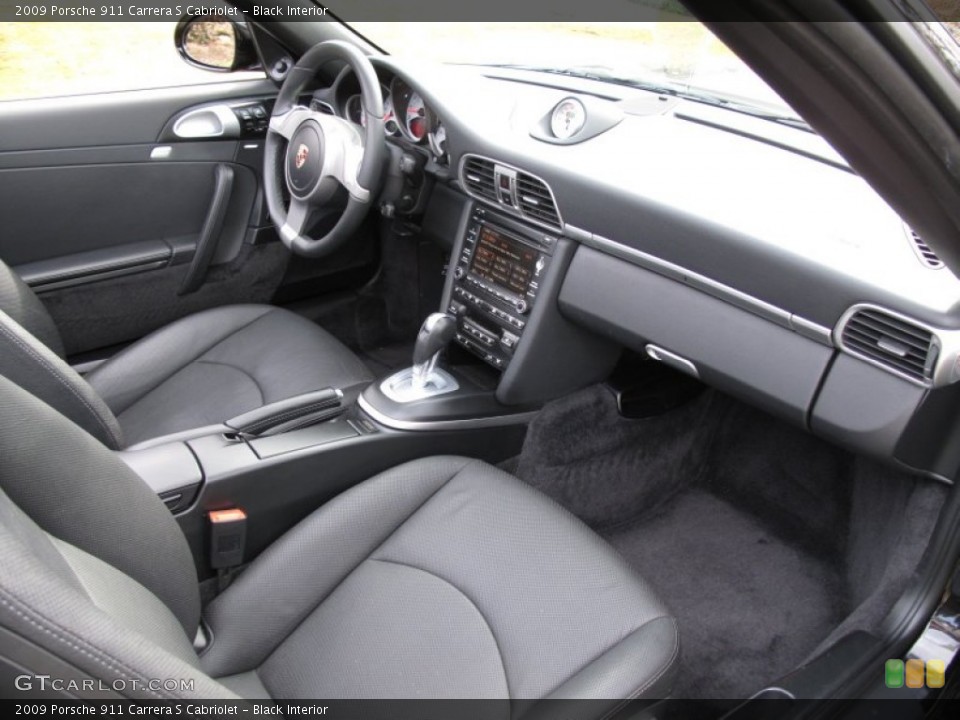 Black Interior Photo for the 2009 Porsche 911 Carrera S Cabriolet #62115031