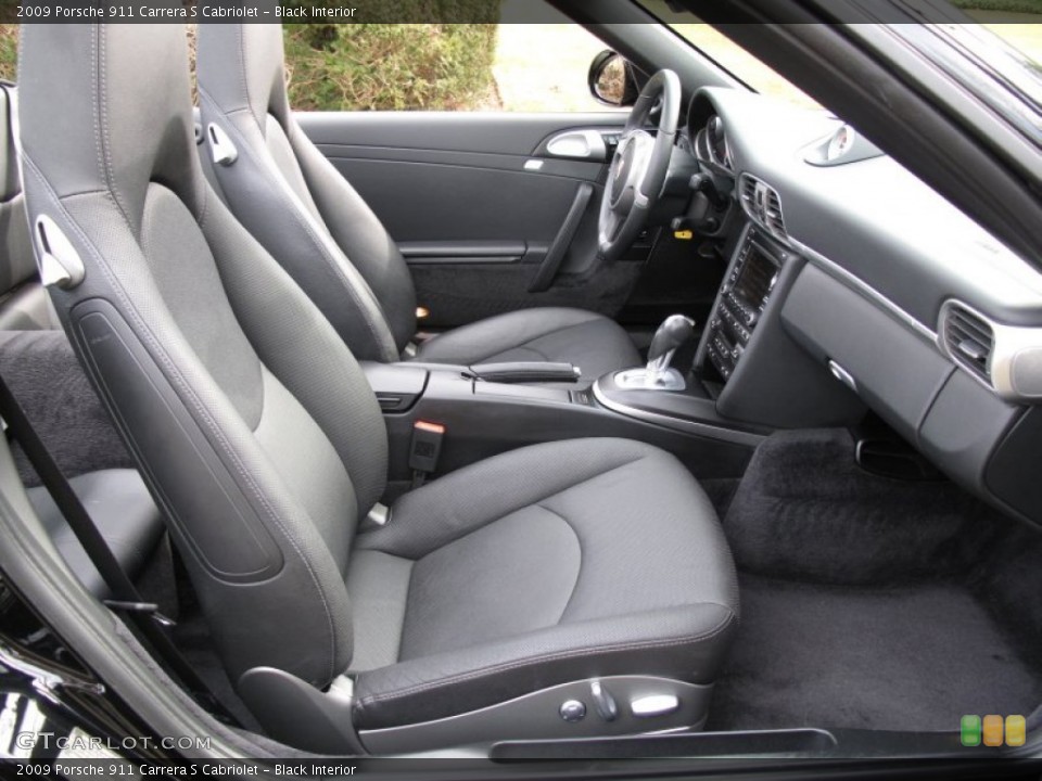 Black Interior Photo for the 2009 Porsche 911 Carrera S Cabriolet #62115039