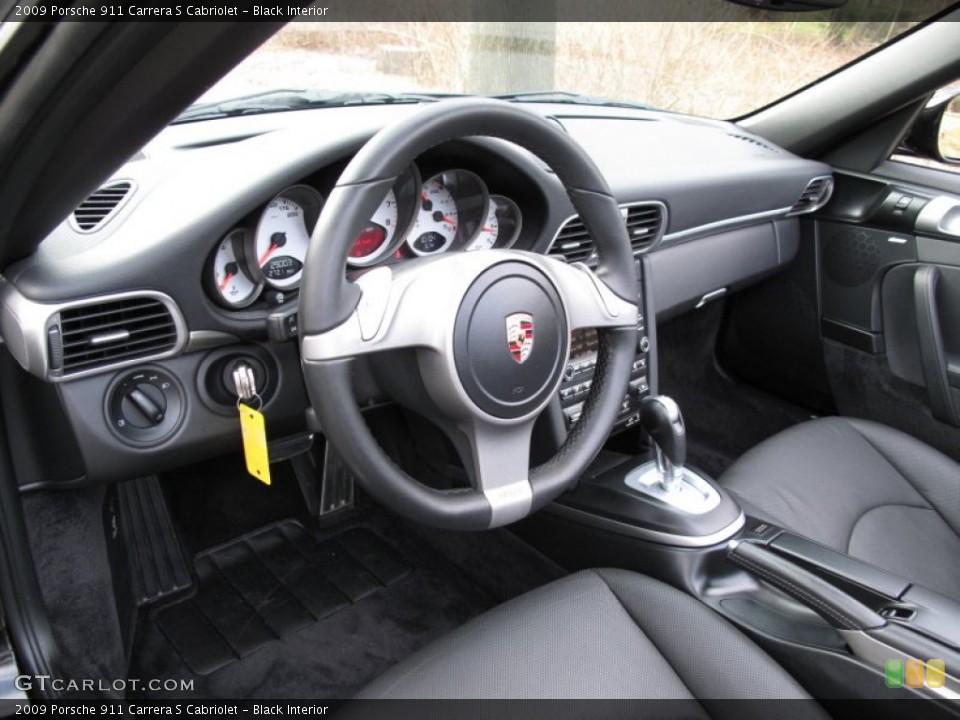 Black Interior Photo for the 2009 Porsche 911 Carrera S Cabriolet #62115068