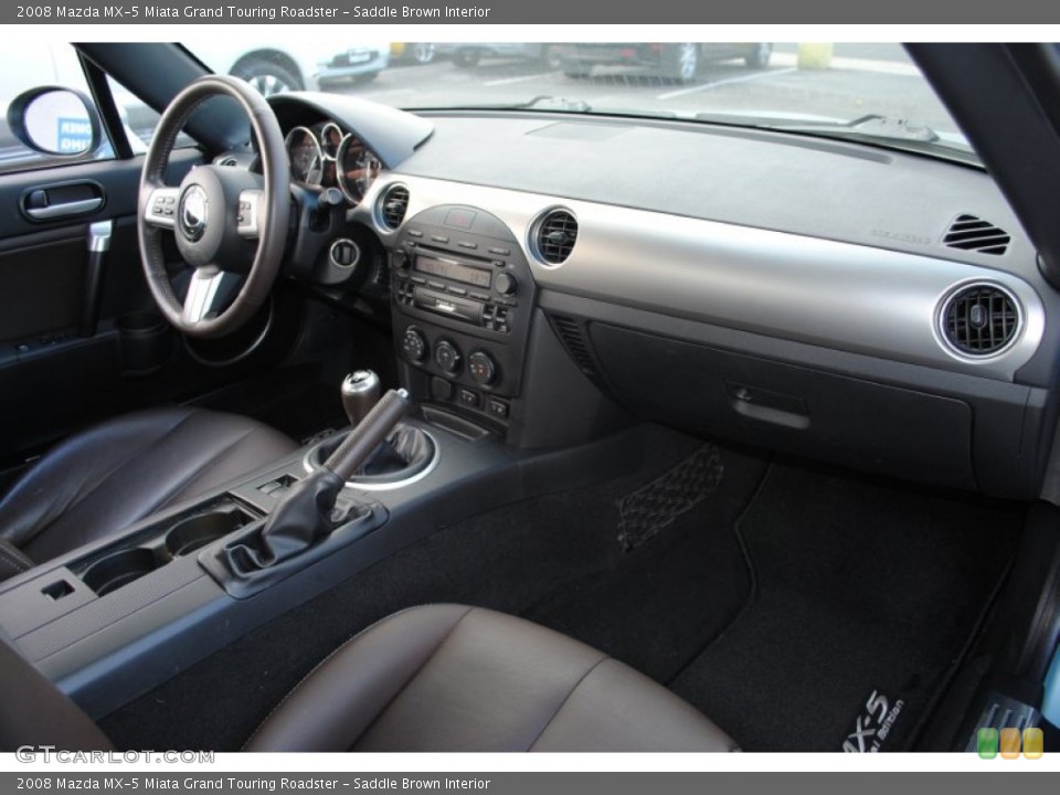 Saddle Brown Interior Dashboard for the 2008 Mazda MX-5 Miata Grand Touring Roadster #62116577