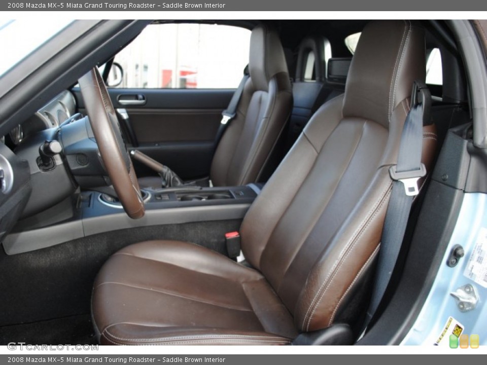 Saddle Brown Interior Photo for the 2008 Mazda MX-5 Miata Grand Touring Roadster #62116604