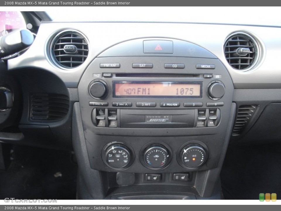 Saddle Brown Interior Controls for the 2008 Mazda MX-5 Miata Grand Touring Roadster #62116613