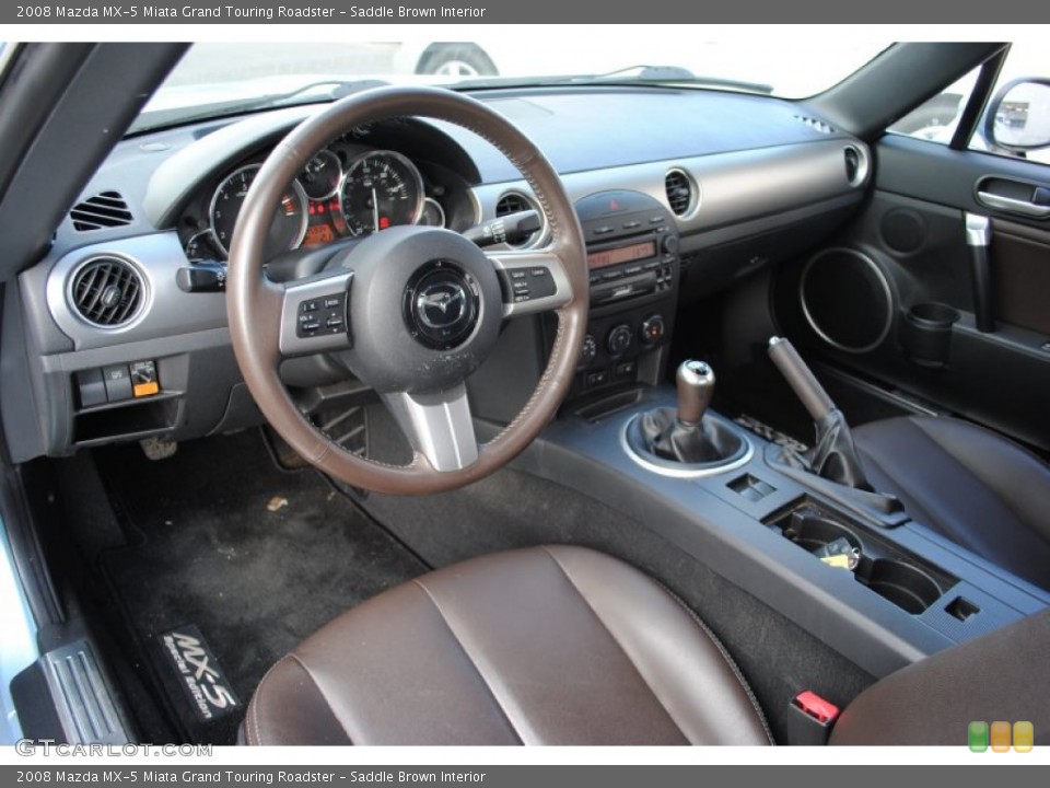 Saddle Brown Interior Photo for the 2008 Mazda MX-5 Miata Grand Touring Roadster #62116631