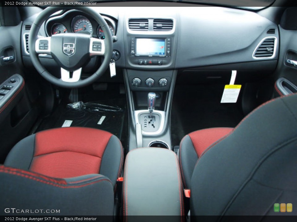 Black/Red Interior Dashboard for the 2012 Dodge Avenger SXT Plus #62117140