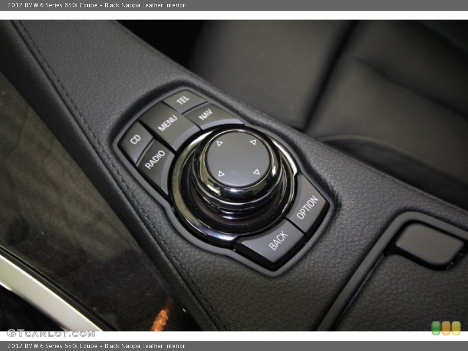 Black Nappa Leather Interior Controls for the 2012 BMW 6 Series 650i Coupe #62117417