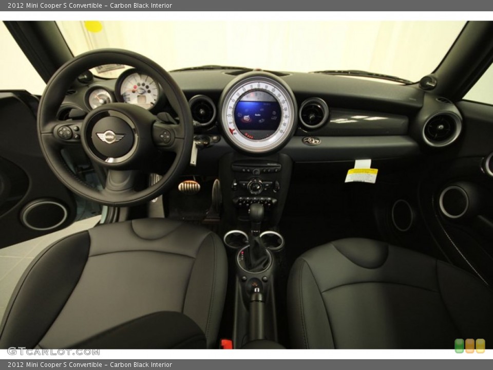 Carbon Black Interior Dashboard for the 2012 Mini Cooper S Convertible #62117879