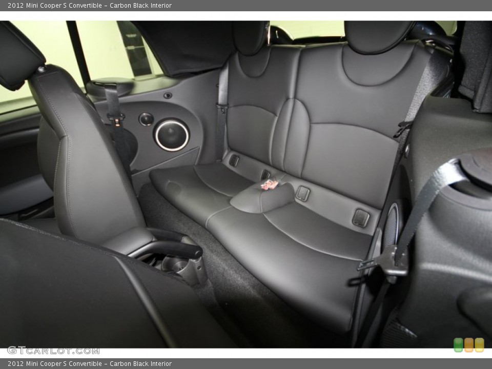 Carbon Black Interior Rear Seat for the 2012 Mini Cooper S Convertible #62117947