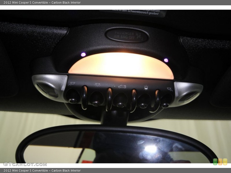 Carbon Black Interior Controls for the 2012 Mini Cooper S Convertible #62117963