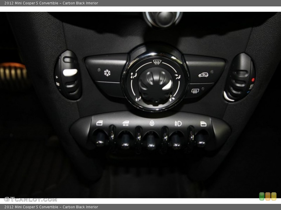 Carbon Black Interior Controls for the 2012 Mini Cooper S Convertible #62117981