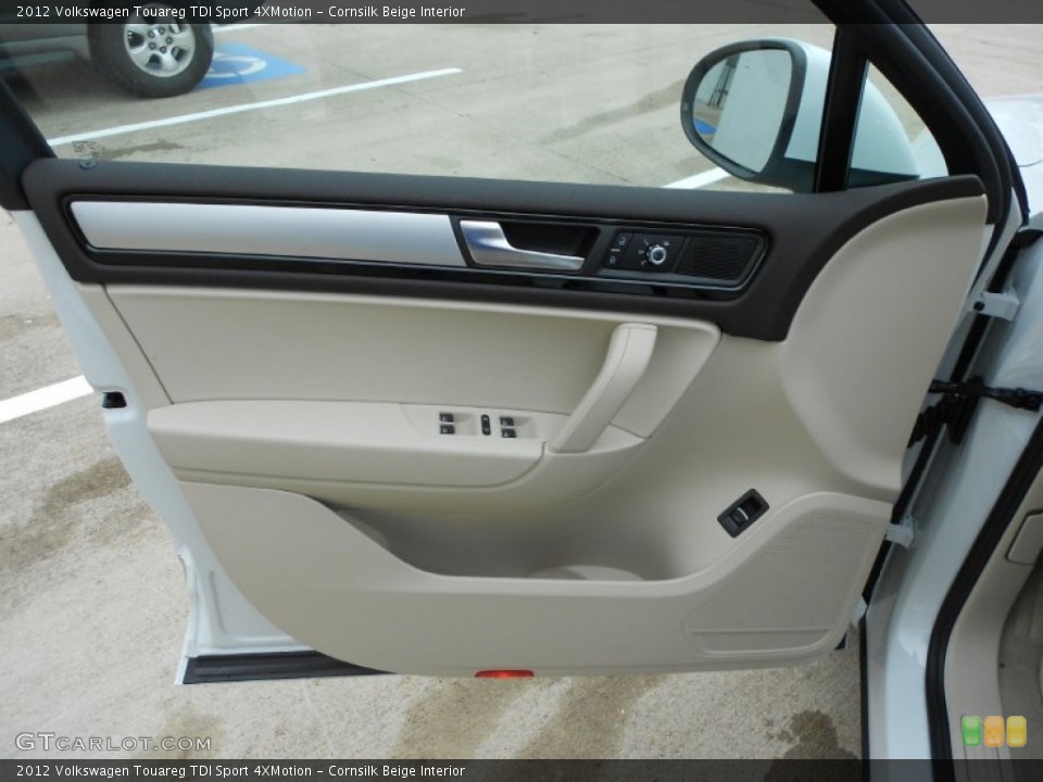 Cornsilk Beige Interior Door Panel for the 2012 Volkswagen Touareg TDI Sport 4XMotion #62118983
