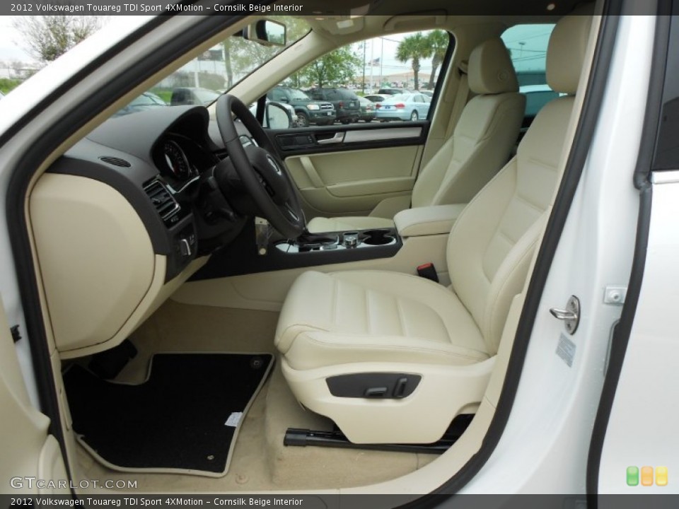 Cornsilk Beige Interior Photo for the 2012 Volkswagen Touareg TDI Sport 4XMotion #62118991