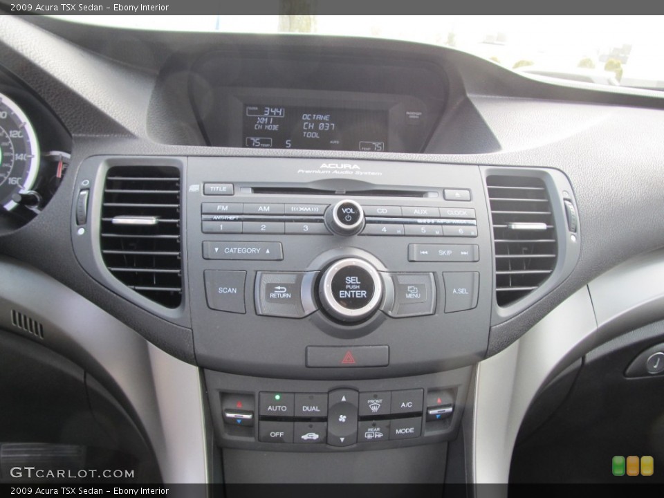 Ebony Interior Controls for the 2009 Acura TSX Sedan #62119772