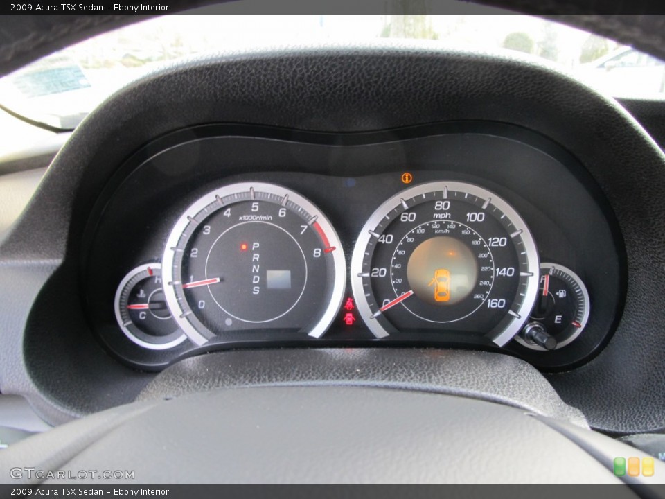 Ebony Interior Gauges for the 2009 Acura TSX Sedan #62119781
