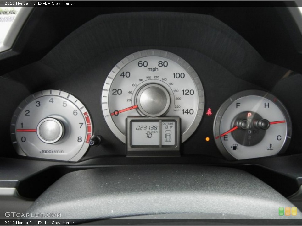 Gray Interior Gauges for the 2010 Honda Pilot EX-L #62121311