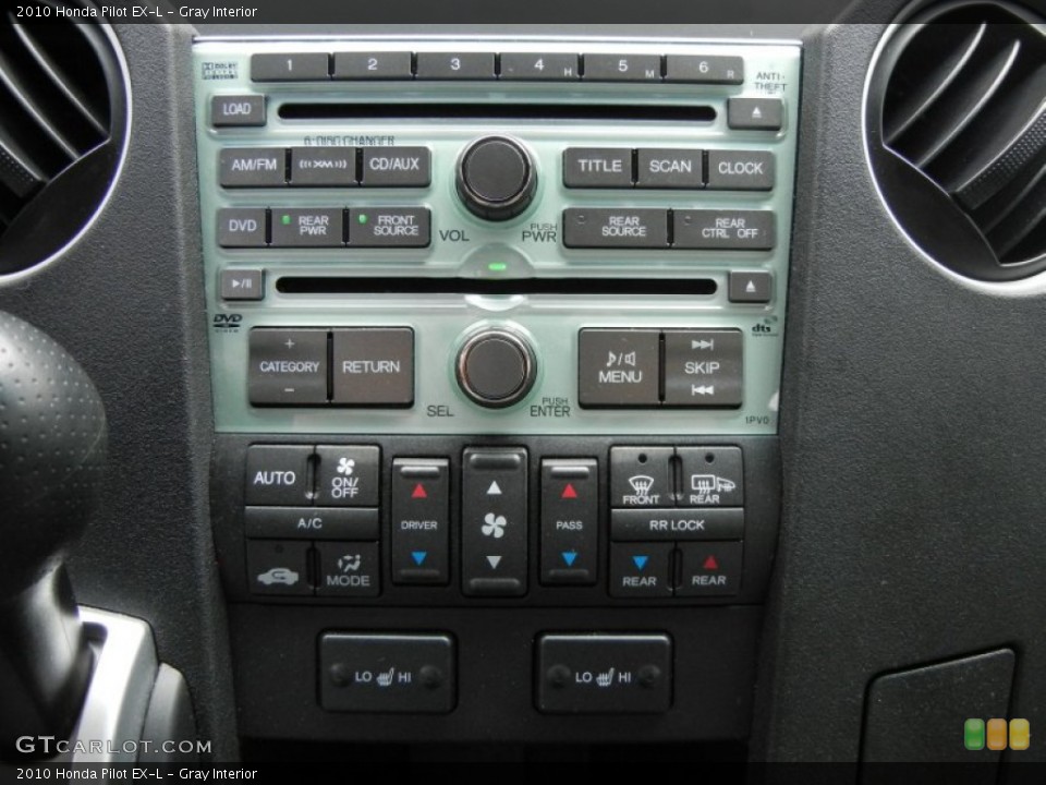 Gray Interior Controls for the 2010 Honda Pilot EX-L #62121336