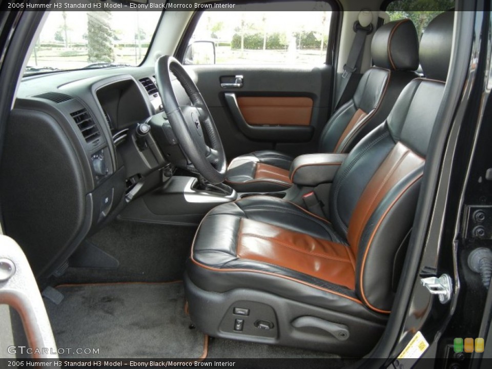 Ebony Black/Morroco Brown Interior Photo for the 2006 Hummer H3  #62122103