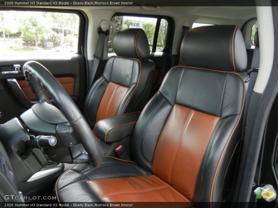 Ebony Black/Morroco Brown Interior Photo for the 2006 Hummer H3  #62122112