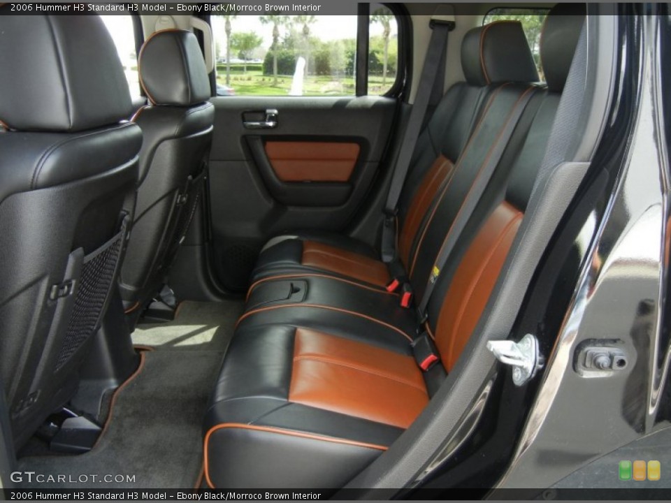 Ebony Black/Morroco Brown Interior Rear Seat for the 2006 Hummer H3  #62122139