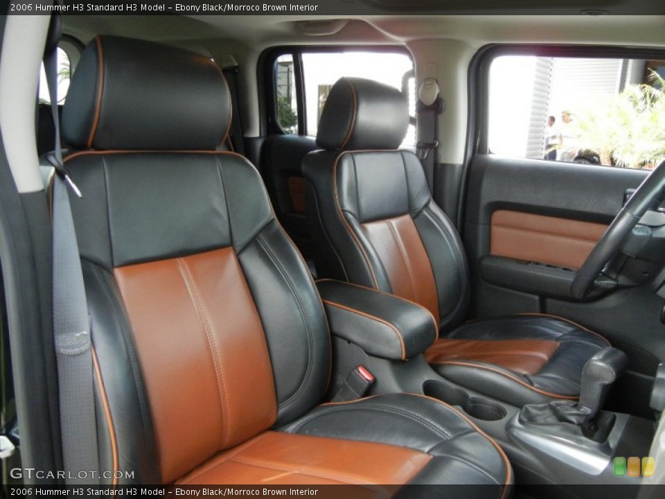 Ebony Black/Morroco Brown Interior Photo for the 2006 Hummer H3  #62122164