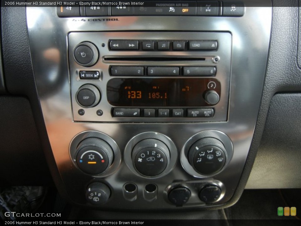 Ebony Black/Morroco Brown Interior Controls for the 2006 Hummer H3  #62122217