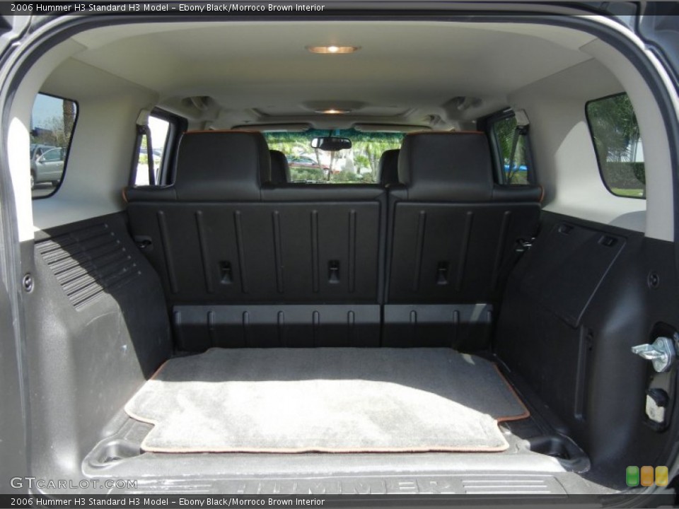 Ebony Black/Morroco Brown Interior Trunk for the 2006 Hummer H3  #62122244