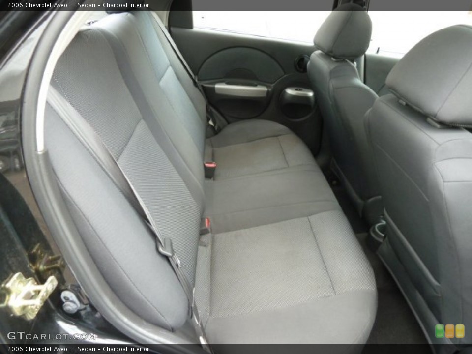 Charcoal Interior Rear Seat for the 2006 Chevrolet Aveo LT Sedan #62122878