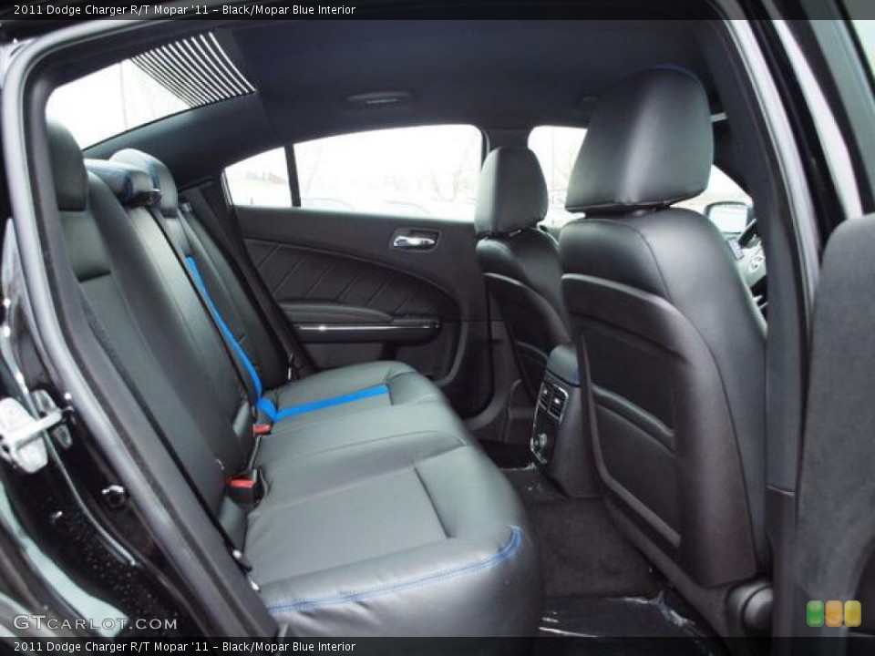 Black/Mopar Blue Interior Rear Seat for the 2011 Dodge Charger R/T Mopar '11 #62124737