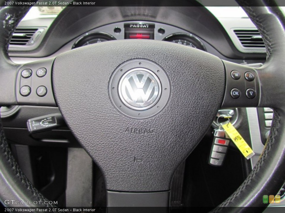 Black Interior Steering Wheel for the 2007 Volkswagen Passat 2.0T Sedan #62125368