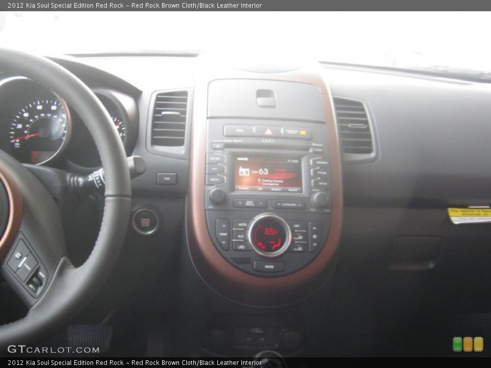 Red Rock Brown Cloth/Black Leather Interior Controls for the 2012 Kia Soul Special Edition Red Rock #62127674