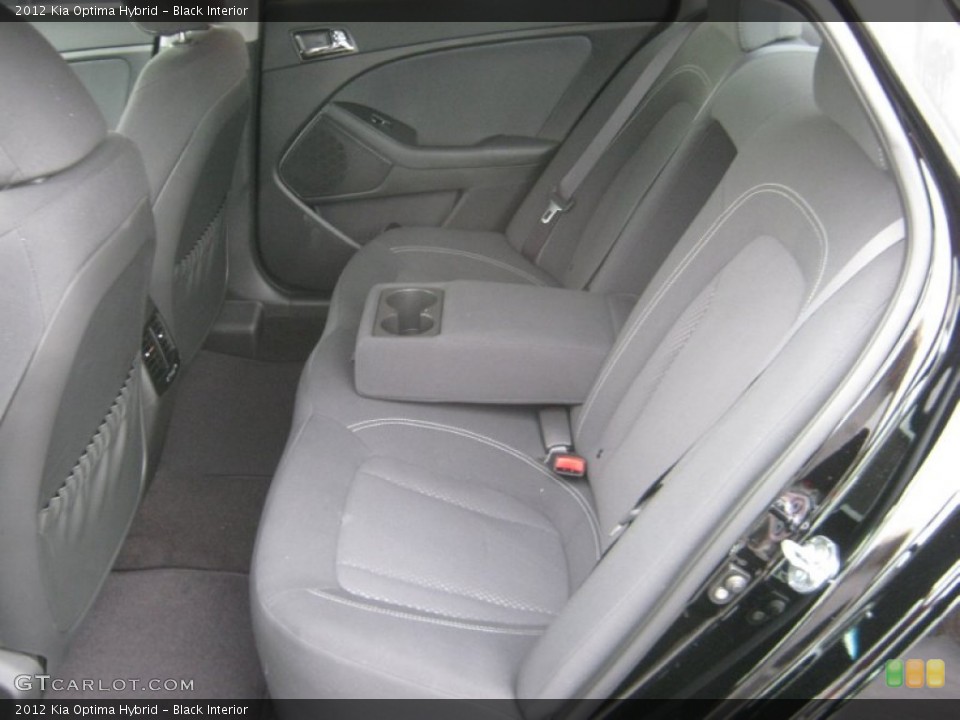 Black Interior Rear Seat for the 2012 Kia Optima Hybrid #62128422