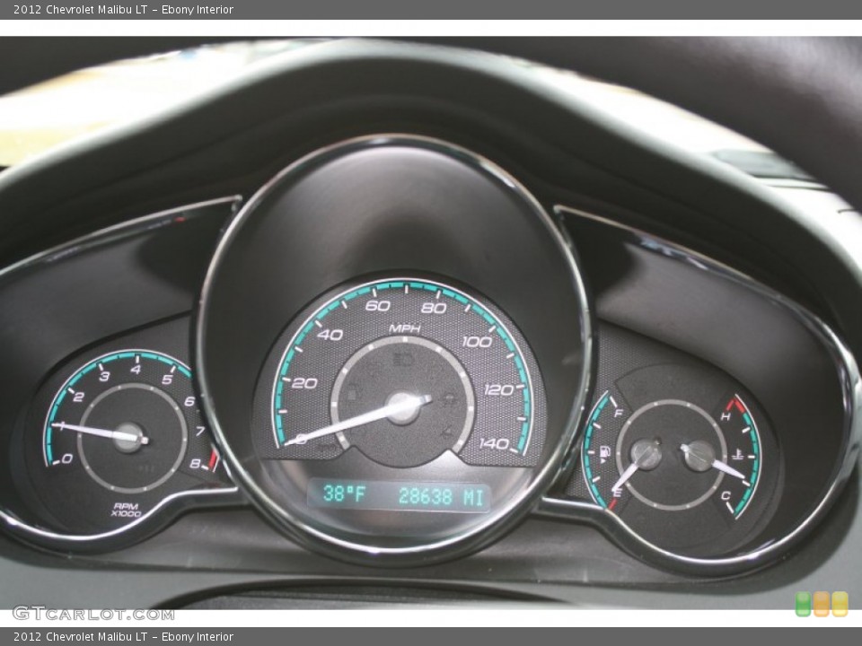 Ebony Interior Gauges for the 2012 Chevrolet Malibu LT #62132565