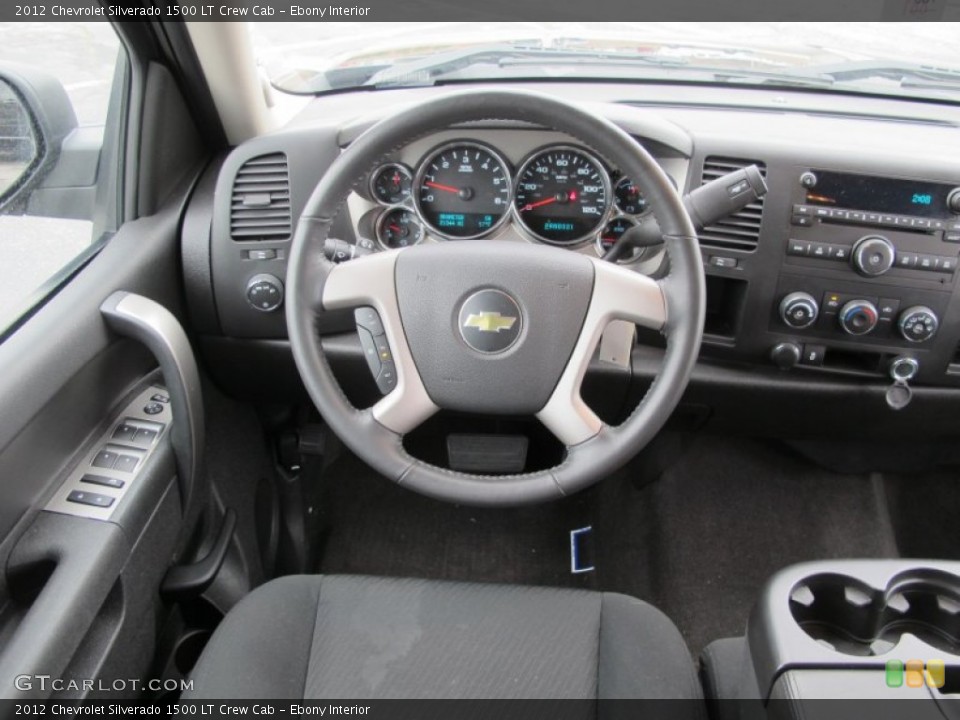 Ebony Interior Dashboard for the 2012 Chevrolet Silverado 1500 LT Crew Cab #62136696