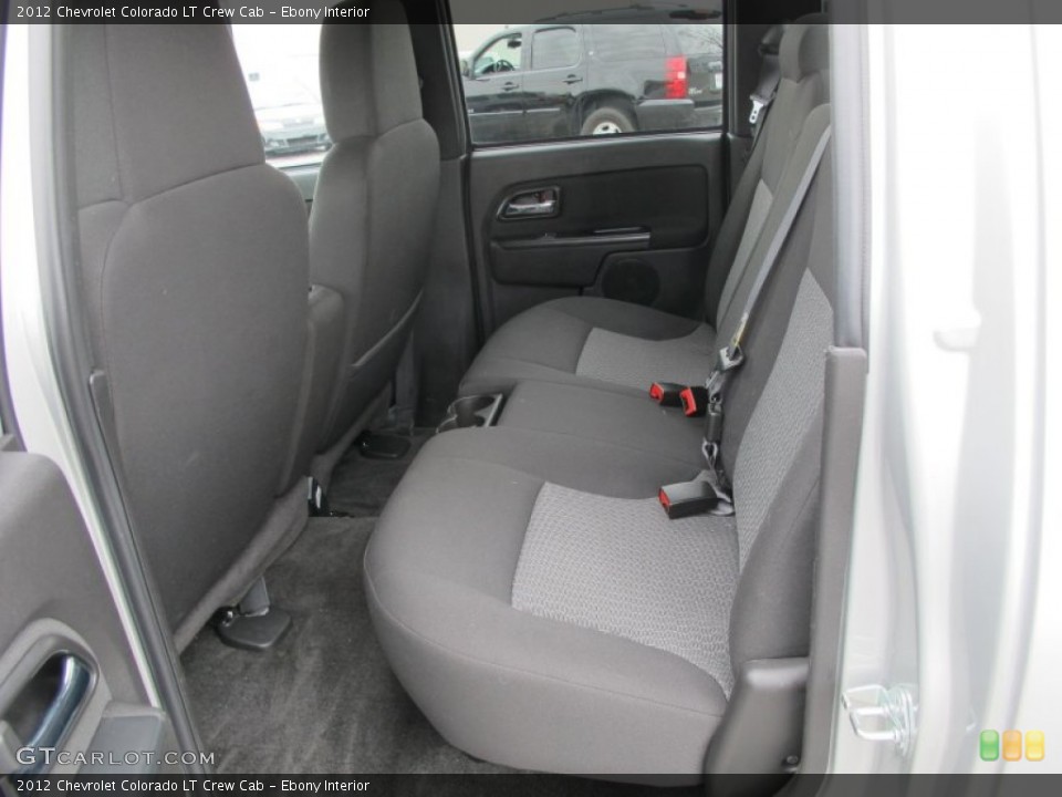 Ebony Interior Rear Seat for the 2012 Chevrolet Colorado LT Crew Cab #62137568