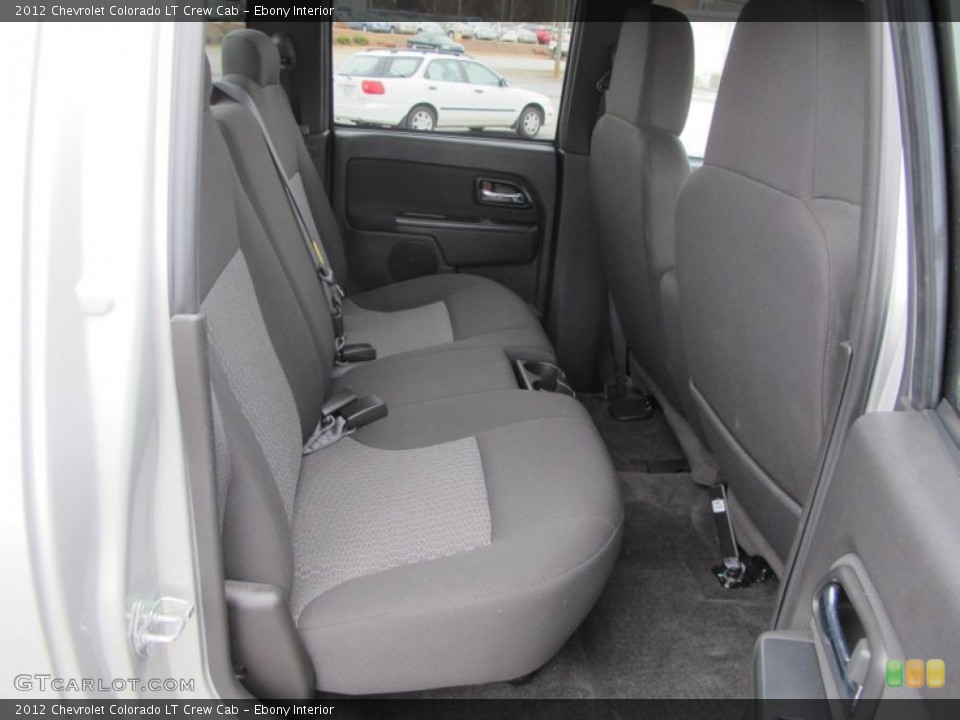 Ebony Interior Rear Seat for the 2012 Chevrolet Colorado LT Crew Cab #62137586