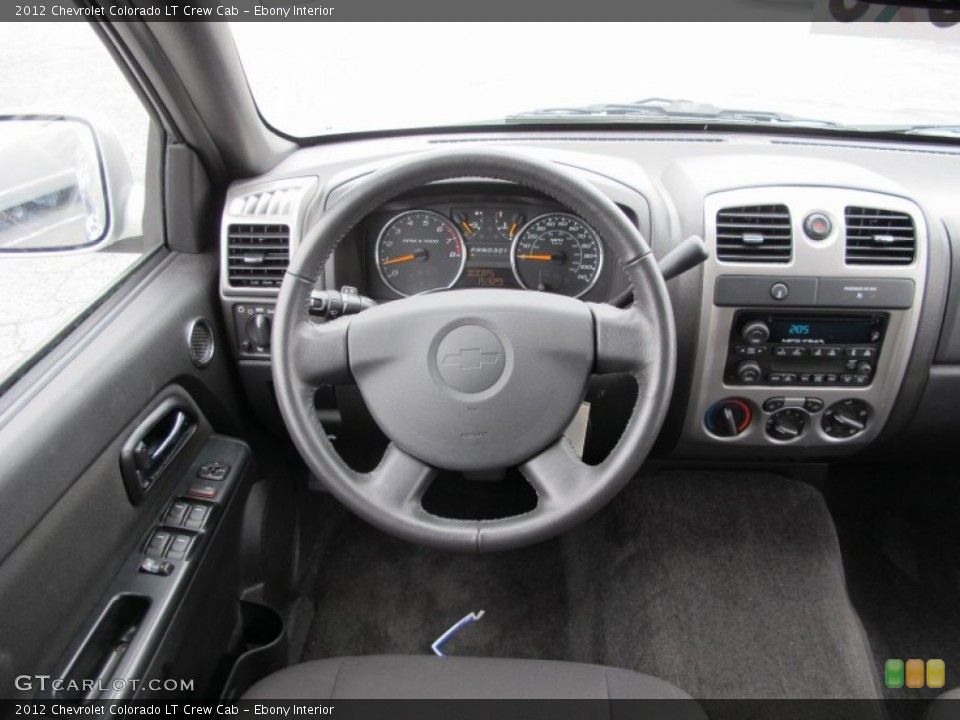 Ebony Interior Dashboard for the 2012 Chevrolet Colorado LT Crew Cab #62137613