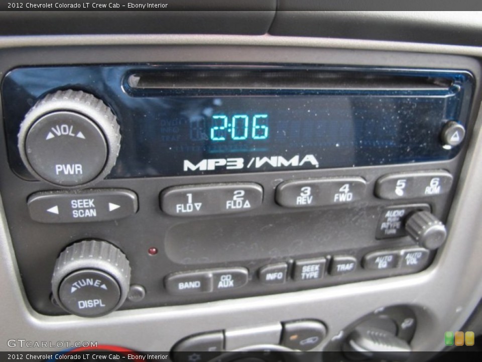 Ebony Interior Audio System for the 2012 Chevrolet Colorado LT Crew Cab #62137631