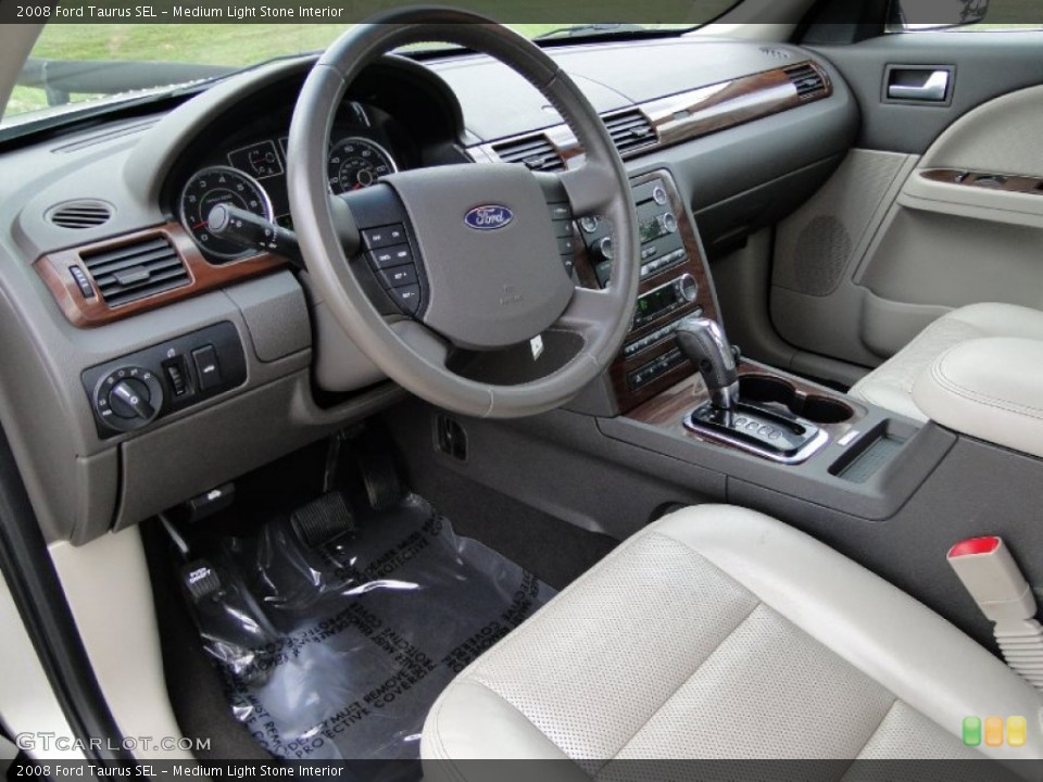 Medium Light Stone Interior Dashboard for the 2008 Ford Taurus SEL #62143123