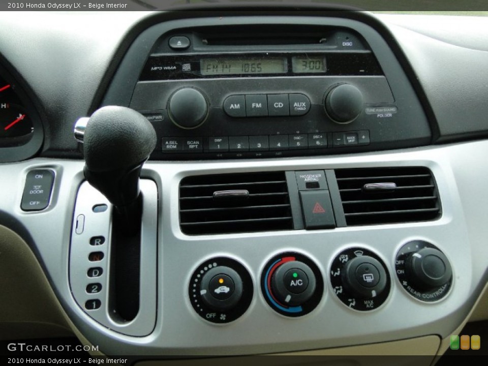 Beige Interior Controls for the 2010 Honda Odyssey LX #62143892